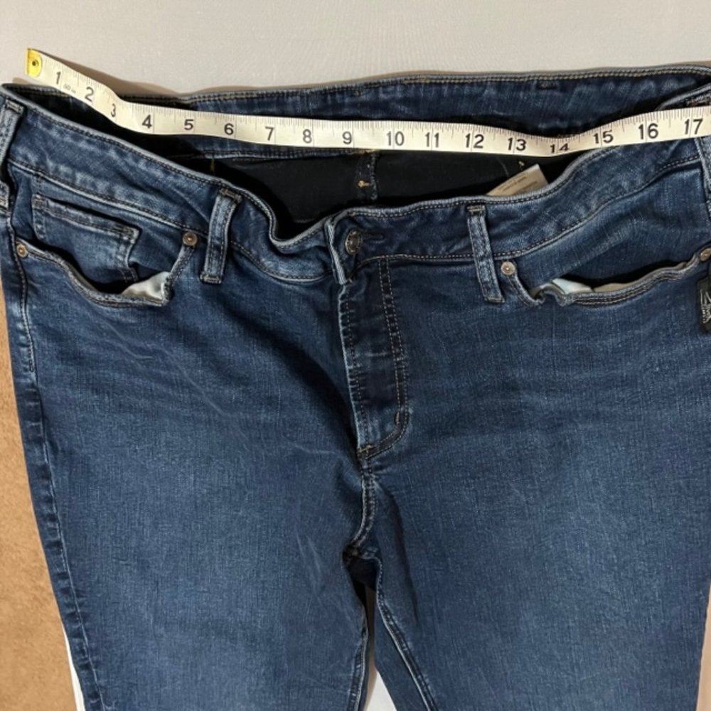 Silver Jeans Women's Skinny Jeans - Dark Blue - Picture 5 of 7